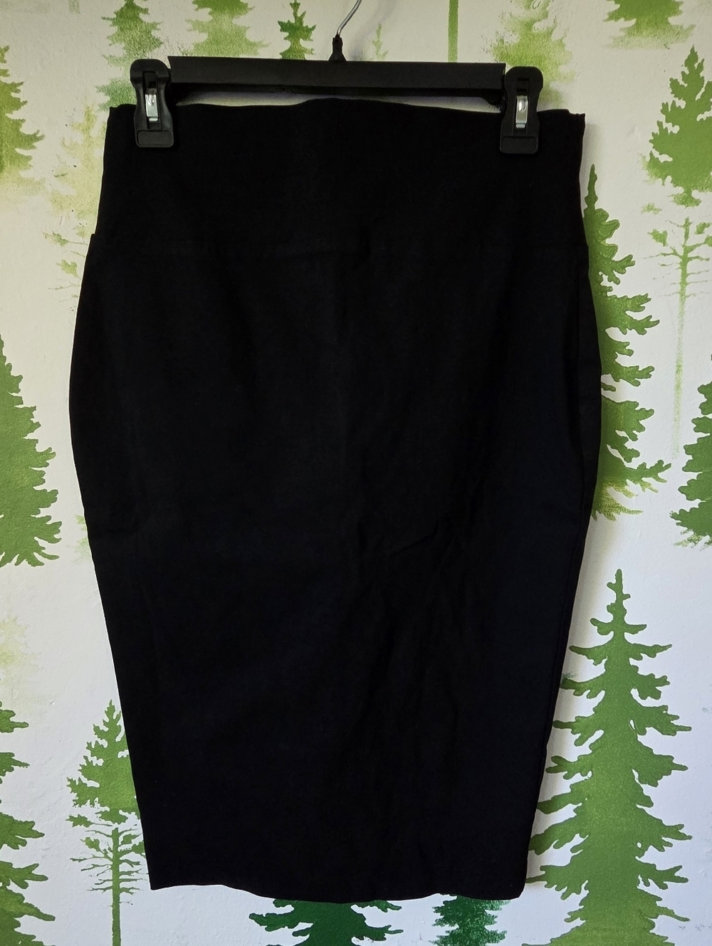 Windsor Black High-Waist Pencil Skirt